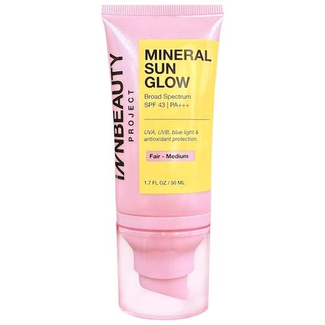 Mineral Sun Glow Broad Spectrum SPF 43 PA +++ with Peptides and Vitamin C - iNNBEAUTY PROJECT | Seph Sunscreen Powder, Skincare 2023, Tinted Sunscreen, Sunscreen Spf, Broad Spectrum Sunscreen, Spf Sunscreen, Spring 2024, Body Skin Care, Vitamin C