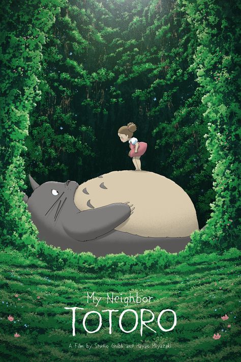 Totoro Poster, Studio Ghibli Films, Totoro Art, Art Studio Ghibli, Studio Ghibli Poster, Personajes Studio Ghibli, Studio Ghibli Background, Seni Pop, Studio Ghibli Characters