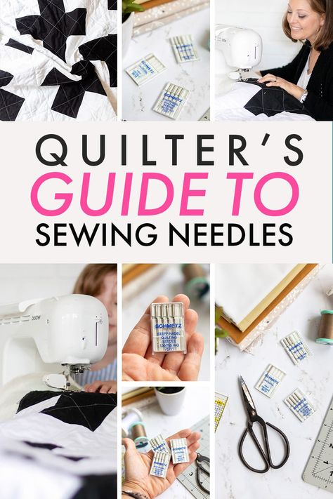 Quilting Needles, Sewing Needle Sizes, Beginner Quilting, Beginners Sewing, Quilting Tutorial, Sewing Machine Quilting, Colorful Hairstyles, Machine Needles, Sewing Machine Needle