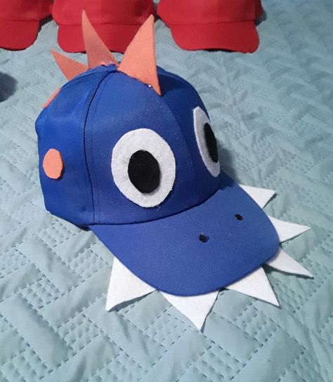 Dinosaur Baseball Hat, Dinosaur Hat Pattern, Diy Dragon Costume, Diy Dinosaur Costume, Hat Blank, Dinasour Birthday, Dinosaur Hat, Toy Story Costumes, Crazy Hat Day