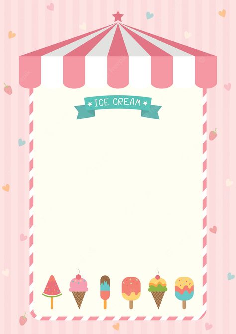 Ice Cream Template, Printable Ice Cream, Ice Cream Background, Ice Cream Wallpaper, Ice Cream Menu, Ice Cream Party Theme, Today Is Monday, Cute Ice Cream, Ice Cream Birthday Party