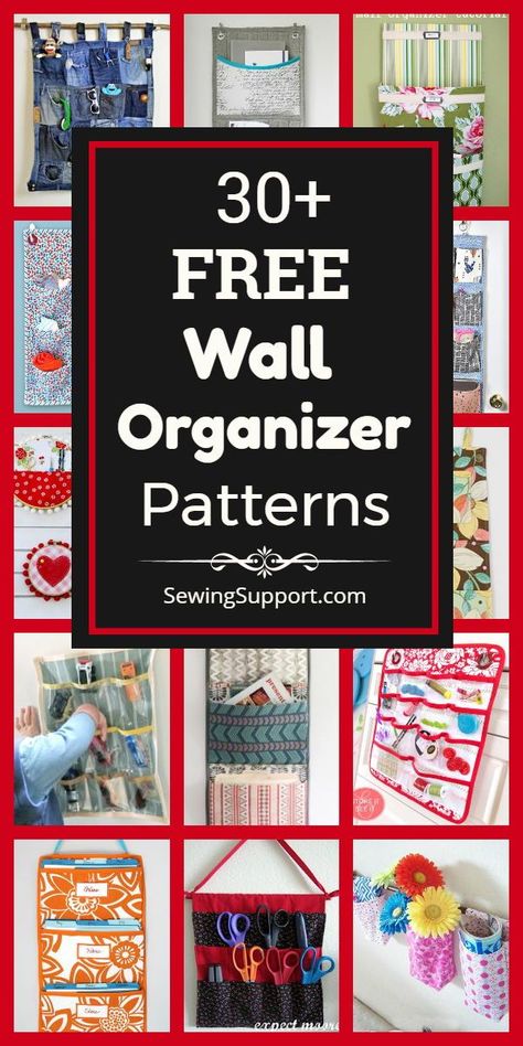 DIY Organization. 30+ free Wall Organizer sewing patterns, tutorials, and diy projects. Great hanging pocket storage to sew for kids, bedroom, closet, sewing rooms, entryway, and more. #Organizer #Organization #Diy #Sewing #Pattern #Tutorial #Project #Fabric #Storage Patchwork, Hanging Organizer Sewing Pattern, Sew Wall Organizer, Diy Hanging Organizer Fabric, Diy Pocket Organizer, Storage Sewing Projects, Sewing Projects For Organization, Diy Sewing Kit Organizer, Fabric Wall Organizer Diy