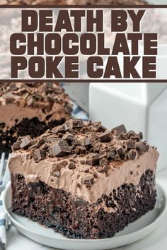 Diy Dessert, Smores Dessert, Cake Mix Ingredients, Chocolate Poke Cake, Torte Cupcake, Poke Cake Recipes, Slow Cooker Desserts, Chocolate Dessert Recipes, Poke Cake