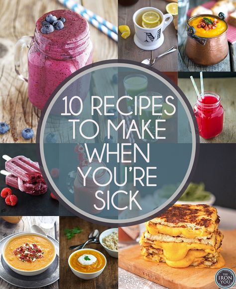 10 Recipes To Make When You're Sick Best Food When Sick, Best Sick Food, Food For Sick People, Food When Sick, Eat When Sick, Sick Food, Meal Train Recipes, Sick Remedies, Soft Food