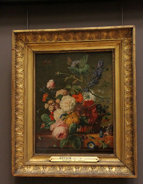 Flower oil painting at the Louvre by aldenwicker, via Flickr Nature, Louvre Paintings, Flower Oil Painting, Art Items, Before I Sleep, Museums In Paris, Louvre Museum, Louvre Paris, The Louvre