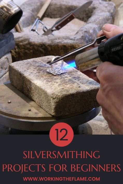 Metal Working Projects Jewelry, Silversmith For Beginners, Soldering Projects Jewelry, Silversmith Jewellery Backyard Silversmiths Jewelry, Beginner Soldering Projects, Silversmithing For Beginners, Metal Jewelry Projects, Easy Silversmithing Projects, Silver Soldering Jewelry