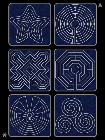 Finger labyrinth  -I especially like the star pattern, maybe for Epiphany? Sashiko Patterns, Finger Labyrinth, Labyrinth Garden, Embroidery Sashiko, Labyrinth Art, Labyrinth Maze, Labyrinth Design, Beltane, Star Pattern