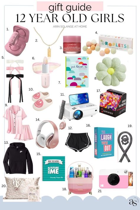 Here are the best gift ideas for 12 year old girls! These are great present ideas for Christmas, birthday, and other special events. What To Get A 12 Yr Girl For Birthday, 12 Year Girl Gift Ideas, Birthday Gifts For 12 Year Girl, 11 Year Birthday Gift Ideas, Gifts For 12 Year Girl, Popular Things To Buy, Present Ideas For Christmas, 12 Year Girl, Birthday Baskets