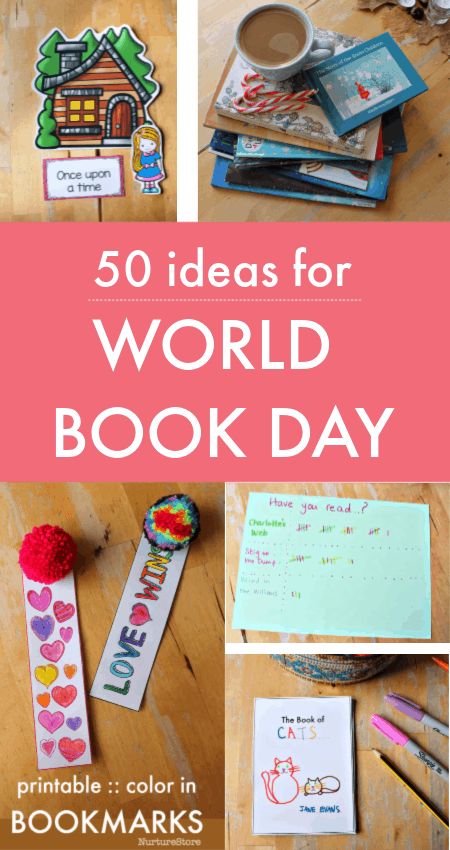 50 fabulous, fun ideas for World Book Day ideas - give kids a love of reading, every day of the year! Book Week Craft Ideas, Book Week Activities For Preschoolers, World Book Week Activities, Book Week Preschool, Lola At The Library Activities, Library Day Activities, Books Activities For Preschoolers, Literacy Week Ideas Preschool, World Book Day Art Activities