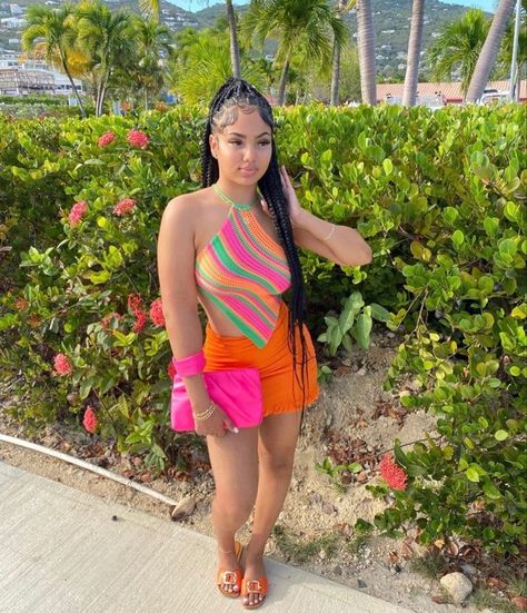 Brunch On The Beach Outfit, Outfits To Wear To Jamaica, Houston Brunch Outfit, Brunch Miami Outfit, Brunch Beach Outfit, Summer Outfits Black Woman Vacation, Cruise Outfit Inspo For Women, Vacation Outfits Puerto Rico, Boat Outfit Black Women