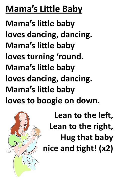 Itty Bitty Rhyme: Mama's Little Baby Baby Song Lyrics, Baby Songs Lyrics, Baby Storytime, Rhymes Lyrics, Nursery Rhymes Lyrics, Baby Song, Circle Time Songs, Childrens Poems, Kindergarten Songs