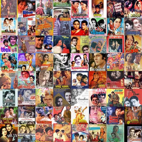 bollywood collage Tumblr, Retro Bollywood Posters, Retro Bollywood Theme, Songs Poster, Free Bollywood Movies, Old Bollywood Movies, Hindi Bollywood Movies, Bollywood Retro, Movie Collage