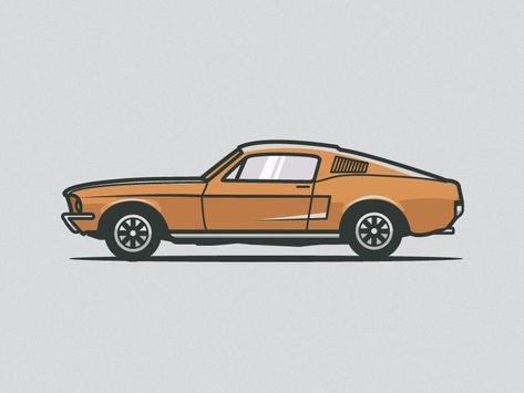 Mustang Mustang Illustration Art, Mustang Illustration, Mustang Drawing, Auto Illustration, Car Tattoo, Cars Drawing, Cartoon Cars, Motorcycle Illustration, Mustang Ford