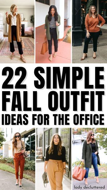 Put Together Work Outfits, Monday Fall Outfits For Work, Work Lunch Outfit Fall, Cool Weather Work Outfits, Fall Color Outfits Women, Friday Casual Work Outfit Fall, 65 Degree Weather Outfit Fall Work, Simple Fall Work Outfits, Fall Weather Outfits Work