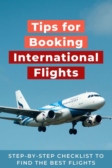 What is the best way to book international flights? Guide on how to book the best international flights with step-by-step checklist. Travel Backpack Essentials, Airport Hacks, Cheap International Flights, Best Flight Deals, Travel Life Hacks, Travel Points, Air Travel Tips, Best Airlines, International Airlines