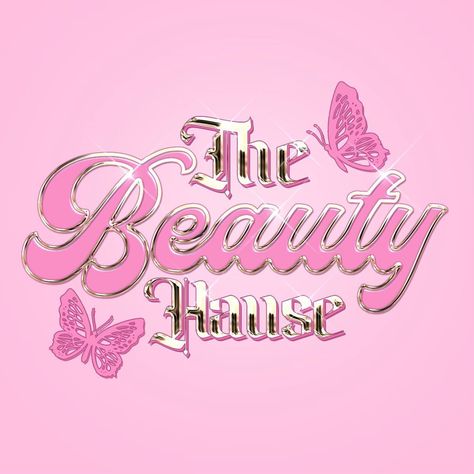 𝗖𝘂𝘀𝘁𝗼𝗺 𝗟𝗼𝗴𝗼 𝗗𝗲𝘀𝗶𝗴𝗻 For the lovely @thebeautyhause_ !!💕 How stunning are these pinks and golds together! — Dm for enquiries or fill out… | Instagram Beauty Studio Logo Design, Lash Business Logo Ideas, Beauty Logo Design Ideas Graphics, Girly Logo Design Ideas, Nail Business Logo Ideas, Cute Logo Design Pink, Pink Graphic Wallpaper, Business Cards Nails, Makeup Logo Design Ideas