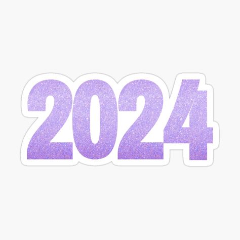 "2024 Year Aesthetic" Hardcover Journal for Sale by sarati | Redbubble 2023 Numbers Aesthetic, 2024 Number Design, 2024 Number Design Aesthetic, Numeros Aesthetic, Graduation Favors Diy, 2024 Stickers, Year Aesthetic, Graduation Boards, Journal 2024