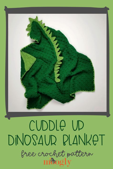 The Cuddle Up Dinosaur Blanket features the corner to corner stitch and a roaring good time! Crochet one for your own little wild one with Caron One Pound and this free crochet pattern on Moogly! #freecrochetpattern #yarnspiration #dinosaurs #mooglyblog #crochetforkids via @moogly Amigurumi Patterns, Crochet Dinosaur Pattern Free, Moogly Crochet, Dinosaur Crochet Pattern, Crochet Bedsheets, Dinosaur Baby Blanket, Corner To Corner Crochet Pattern, Crochet Blanket Stitch Pattern, Crochet Dinosaur Patterns