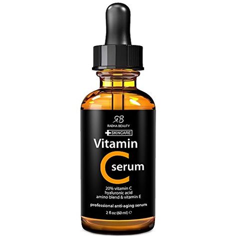 Vitamin C serum helps support skin health by boosting collagen production and the natural acids in Vitamin C can help tighten skin and make it smoother. Radha Beauty, Best Vitamin C Serum, Best Vitamin C, Serum For Face, Organic Vitamins, Vit C, Beauty Vitamins, Anti Aging Ingredients, Mascara Facial