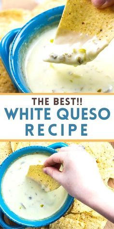 Queso White American Cheese, Best Mexican Cheese Dip, Best Ever Queso Dip, Goat Cheese Queso, White Nacho Cheese Sauce Queso Blanco, White American Cheese Queso, White Caso Dip Queso Blanco, Low Sodium Queso Dip, White Cheese Sauce For Nachos