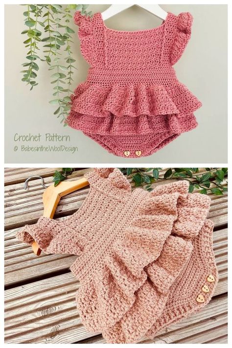 Yarn Bee Patterns Free Crochet Baby Blankets, Knit Ruffle Pattern, Free Crochet Lovies Patterns, 4 Ply Crochet Patterns, Ruffle Crochet Pattern, Free Crochet Romper Pattern, Crochet Ideas With Pattern, Baby Turban Crochet Pattern Free, Peaches And Cream Yarn Patterns Crochet