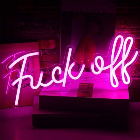 Pink Neon Lights, Neon Lights Bedroom, Flexible Led Light, Pink Neon Sign, Neon Wall Signs, Pink Room Decor, Neon Lamp, Neon Words, Game Room Bar