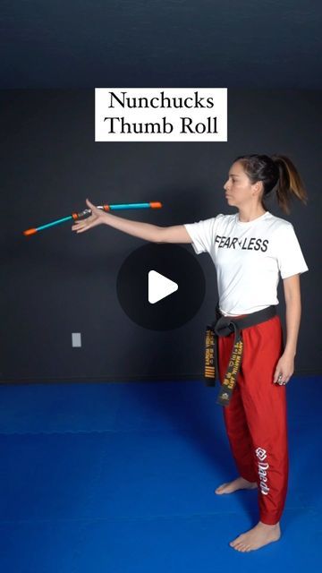 Samery Moras Taekwondo 🥋 Live Martial Arts on Instagram: "It’s getting to be performance & tournament season, so I’m going to be adding some more nunchucks tricks to my Black Belt Samery online membership training! 🥋🔥  This one is a thumb roll! I just added a video tutorial to walk you step-by-step, plus variations on how to add it into a combo!  If you want a link to sign up, comment “chux” below & I’ll send you a message with info to get started ✨  TKD Instructors- if there’s any specific tricks or combos you’ve been wanting to teach your students or add to your curriculum, lmk so I can add them to the list 🔥  Have an awesome weekend training everyone!  #taekwondo #tkd #martialarts #nunchucks #tkdgirl" Taekwondo, Nunchucks Training, Tkd Girl, Online Membership, Nunchucks, My Black, Black Belt, Video Tutorial, A Video