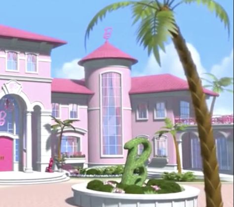 Dream House Layout, Barbie Life In The Dreamhouse, Life In The Dreamhouse, Dream House Aesthetic, Barbie Pictures, House Background, Barbie Room, Barbie Cartoon, Cartoon House