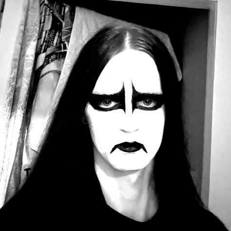 Corpes Paint Black Metal, Corpse Make Up Metal, Metalhead Guy Corpse Paint, Mayhem Corpse Paint, Corpse Makeup Metal, Corpse Paint Tutorials, Black Metal Face Paint, Corpse Face Paint, Corpse Makeup Black Metal