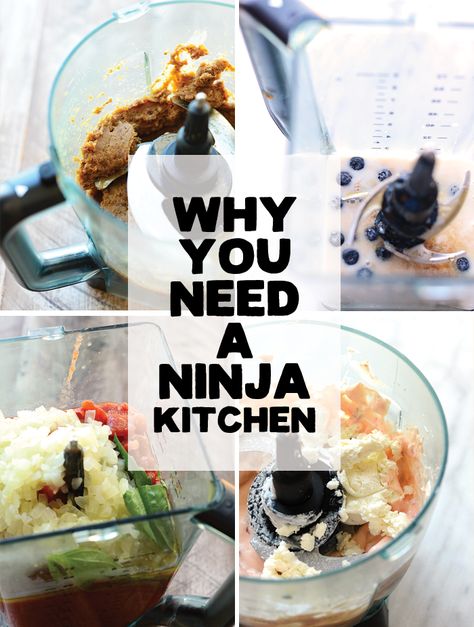 Looking for a new blender, food processor, or both? You need a Ninja Kitchen! A two in one small appliance that doubles as a blender and food processor. Ninja Bullet, Ninja Blender Recipes, Ninja Food Processor, Ninja Professional Blender, Blender Food, Ninja Kitchen, Range Cookers, Poster Food, Ninja Blender