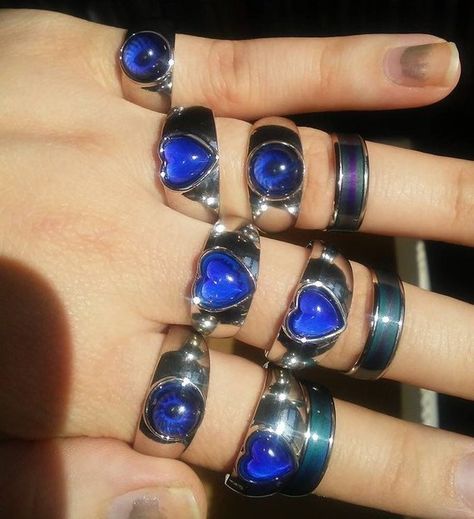 Ring Color Chart, Mood Ring Color Chart, Rings Cat, Mood Ring Color, Mood Ring Colors, Mood Rings, Mood Jewelry, Accessory Inspo, Broken Dreams