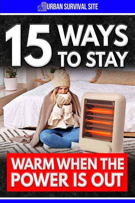 There's no need to freeze if the power goes out in the winter. There are several ways to stay warm in the winter without electricity. Here are 15. Ways To Cook Without Power, Surviving Without Electricity, Heating Home Without Electricity, Staying Warm During Power Outage, Winter Preparedness Home, How To Stay Warm When The Power Goes Out, No Electricity Meals, How To Stay Warm In Winter, Winter Storm Prep