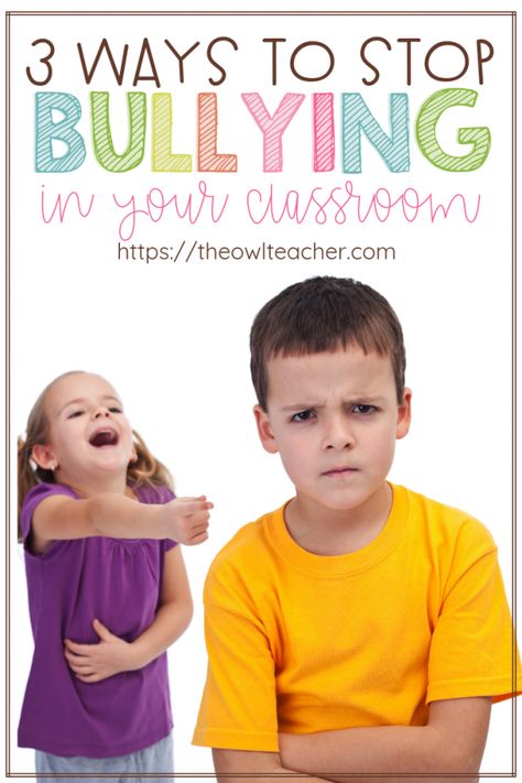 3 Ways to Stop Bullying in Your Classroom! These classroom management tips can be used to help you prevent bullying and change student behavior! Upper Elementary Resources, Middle School Counselor, Elementary School Counselor, High School Counselor, Teaching Organization, Classroom Culture, Classroom Management Tips, Elementary School Counseling, Student Behavior