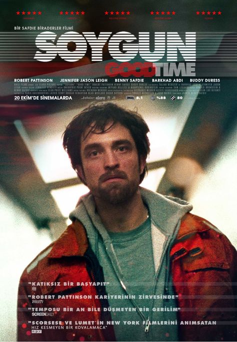 Fulda, Good Time Movie, Good Time 2017, I Origins, Jennifer Jason Leigh, Robert Pattinson Movies, English Play, New Movie Posters, I Love Cinema