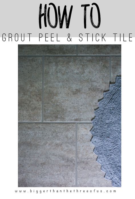 This "how-to" tutorial will show you how to grout peel and stick tile. it's so easy! Groutable Vinyl Tile, How To Grout, Kitchen Backsplash Peel And Stick, Backsplash Peel And Stick, Peel And Stick Floor, Easy Cleaning Hacks, Home Fix, Peel And Stick Tile, Stick On Tiles