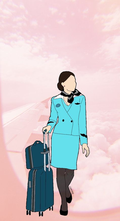 Flight attendant digital art Flight Attendant Art Drawing, Aesthetic Flight Attendant Wallpaper, Flight Attendant Background, Padayon Future Flight Attendant, Flight Attendant Drawing Sketch, Flight Attendant Aesthetic Pictures, Flight Attendant Wallpaper Iphone, Flight Attendant Wallpaper Aesthetic, Flight Attendant Aesthetic Wallpaper Quotes