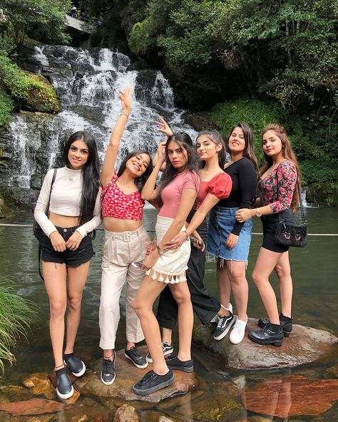 Indian Girls Travel on Instagram: “Elephant waterfall, Shillong, Meghalaya . Tag your friends to invite them such amazing trips😍 . Picture by @ilishask . . Don't forget to…” Outfit For Day Out With Friends, Trip With Friends India, Shillong Meghalaya Aesthetic, Shillong Meghalaya Photography, Shillong Photography, Meghalaya Travel Outfits, Meghalaya Aesthetic, Trip Outfits For Women, Meghalaya Photography