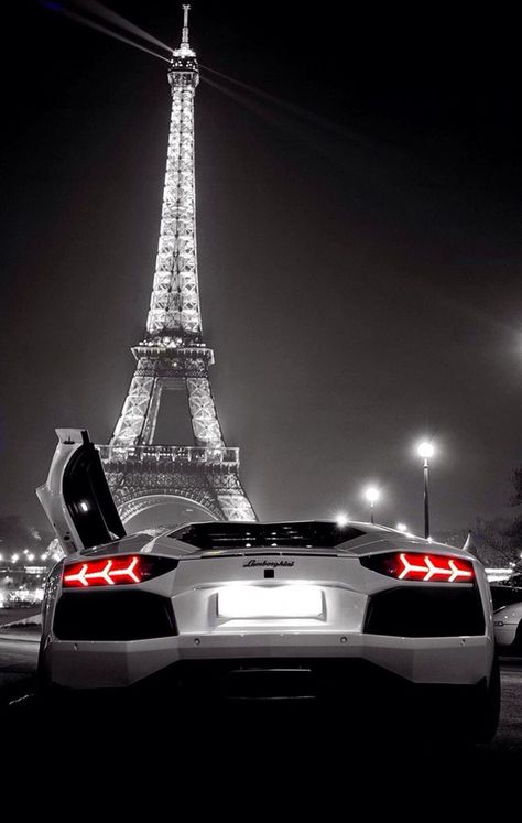 White Lambo, Biker Girl Outfits, White Lamborghini, Luxury Ceiling Design, Paris Tower, Allah Photo, Paris Wallpaper, Bmw Series, White Car