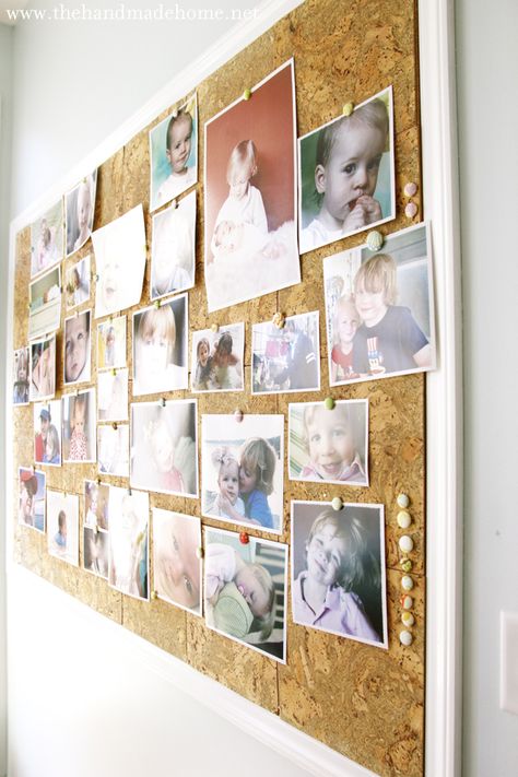 create your own giant cork board Giant Cork Board, Photo Cork Board, Cork Board Projects, Decorating With Photos, Cork Board Wall, Magnet Boards, Diy Cork Board, Cork Boards, Cork Tiles