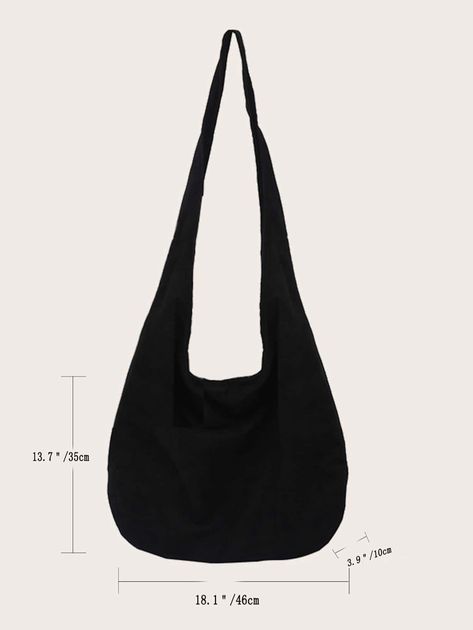 Minimalist Hobo Bag | SHEIN USA Couture, Kawaii Pajamas, Moda Hippie, Mens Bags Fashion, Fashion Illustrations Techniques, Earthy Outfits, Diy Fashion Hacks, Kleidung Diy, Hobo Handbag