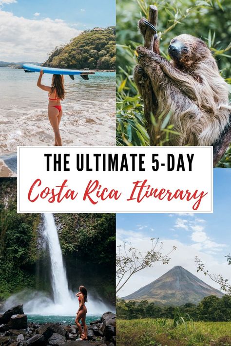 The Ultimate 5-Day Costa Rica Itinerary | Exploring Guanacaste and Arenal Costa Rica Travel 5 Days, Costa Rica In February, Costa Rica Arenal, Best Time To Visit Costa Rica, Costs Rica Vacation, 5 Day Costa Rica Itinerary, 4 Days In Costa Rica, Costa Rica 6 Day Itinerary, Costa Rica Guanacaste Things To Do