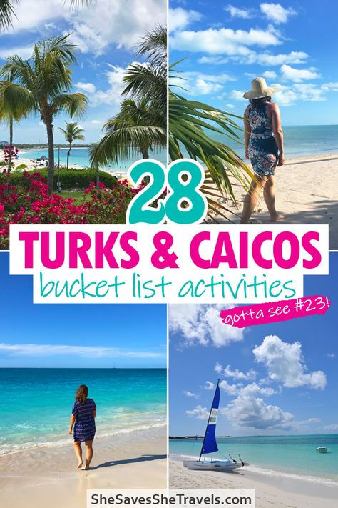 Turks and Caicos is a bucket list destination. Here's your guide to everything you need to do on this Caribbean island chain. From best beaches to restaurants, snorkeling, excursions and more. Includes Providenciales, Grand Turk and more! Things to do in Turks and Caicos | Turks and Caicos Honeymoon | Turks and Caicos Vacation | Caribbean Islands | Bucket List Destination Turks And Caicos Bucket List, Turks And Caicos Scuba Diving, Grand Turks Things To Do In, Beaches Turks And Caicos Resort, What To Do In Turks And Caicos, Turks And Caicos Beaches Resort, Caribbean Travel Destinations, Grace Bay Turks And Caicos, Things To Do In Turks And Caicos