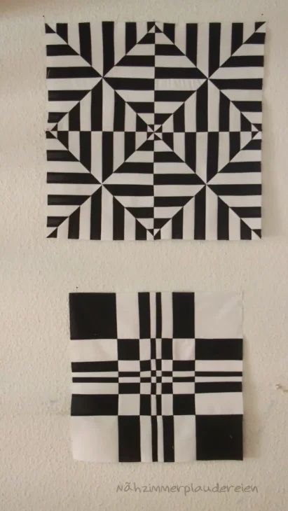 Optical Illusion Quilts, Modern Quilting Designs, Illusion Drawings, Quilt Modernen, Two Color Quilts, Ice Wine, Geometric Design Art, 3d Quilts, Geometric Quilt