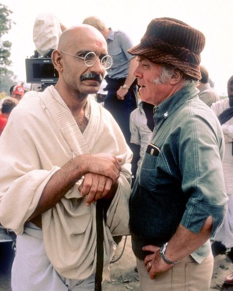 Ben Kingsley and Richard Attenborough... - Every Oscar Ever Gandhi Movie, Richard Attenborough, Ben Kingsley, Best Director, Movie Screen, Classic Films, Film Director, Rest In Peace, In Loving Memory