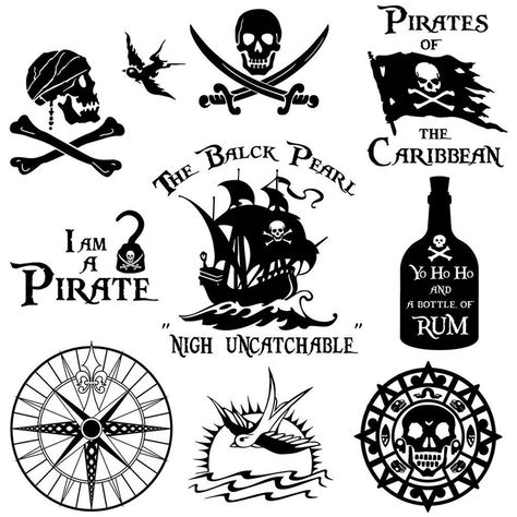 Small Pirates Of The Caribbean Tattoo, Pirate Tattoo Simple, Pirates Of The Caribbean Tattoo Ideas, Pirates Of The Carribean Tattoos, Pirates Tattoo Ideas, Pirates Of The Caribbean Tattoo, Disney Sleeve, Pirate Tattoo, Sea Tattoo