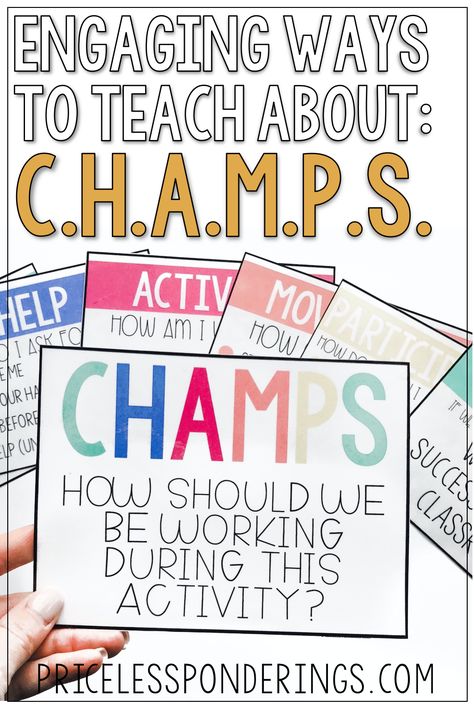 Behavior Charts For The Classroom 3rd Grade, Positivity Posters For Classroom, Disruptive Students Elementary, Champ Classroom Management, Classroom Management Plan Elementary, Champs Classroom Management Elementary, Dismissal Procedures Elementary, Kerplunk Classroom Management, Champs Posters Elementary