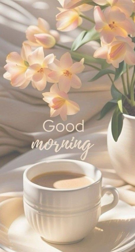 Flowers Good Morning, Beautiful Good Morning Wishes, Cute Good Morning Gif, Good Morning Gift, Coffee Quotes Morning, Morning Coffee Images, Good Morning Msg, Lovely Good Morning Images, Good Morning Coffee Images