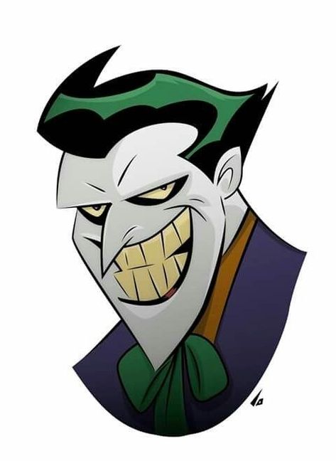 Joker Dc Art, Cartoon Joker Tattoo, Joker Cartoon Drawing, The Joker Cartoon, Joker Doodle, Animated Joker, Joker Kunst, Joker Animated, Batman Tas