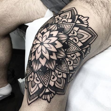 Elbow And Forearm Tattoo, Mandela Tattoo Design, Mandala Tattoo Mann, Mandala Tattoo Men, Mandela Tattoo, Best Leg Tattoos, Full Leg Tattoos, Geometric Sleeve Tattoo, Forarm Tattoos