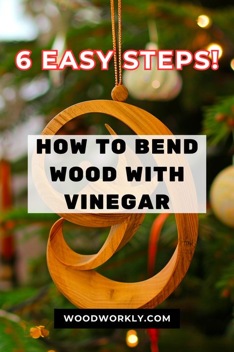 Unlock the secret to easy wood bending with vinegar! Follow our simple guide to shape wood for your projects. #WoodBending #DIYWoodwork #VinegarTricks #CraftingRevolution #EcoFriendlyDIY Cool Wood Furniture, Steam Bent Wood Projects, Timber Craft Ideas, Wooden Projects Ideas, Bending Wood Diy, Wood Things To Make, Small Woodworking Projects Ideas, Easy Whittling Projects, Things To Make With Wood